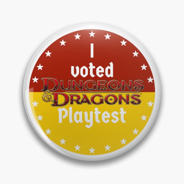 Item preview, I Voted dnd Playtest - circle version designed and sold by micks-.