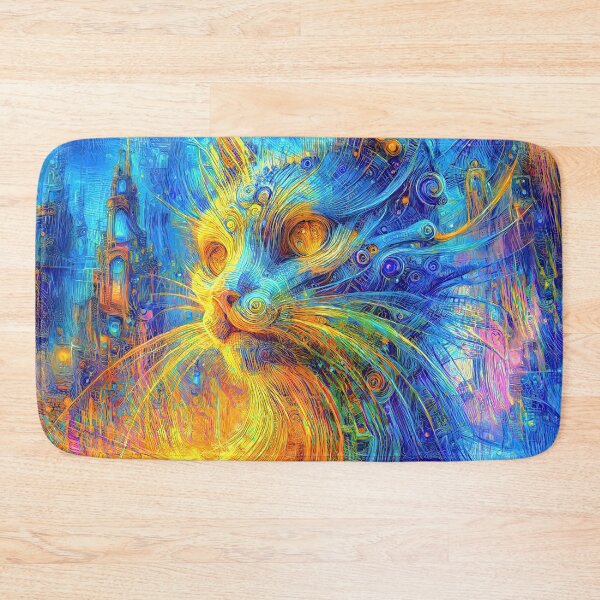 Item preview, Abstractions of abstract abstraction of cat. DeepDream #6321514365719 designed and sold by blackhalt.