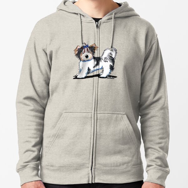 Biewer Yorkie Terrier Zipped Hoodie