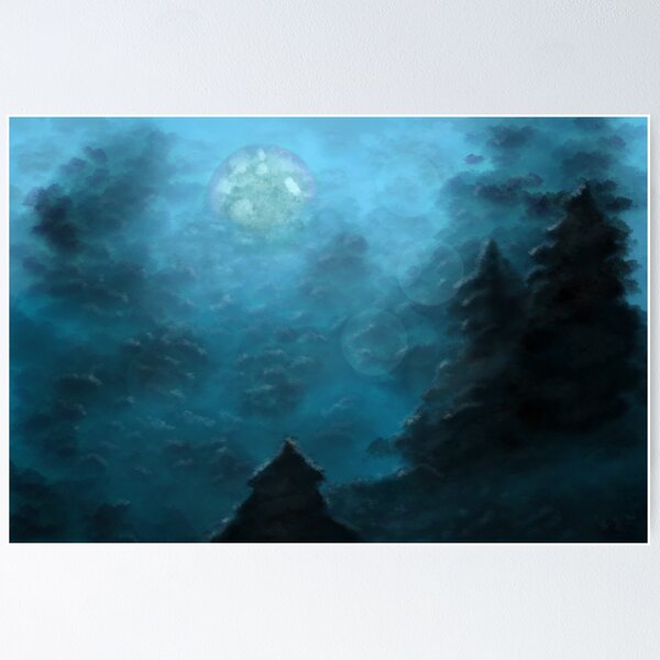 Item preview, Moon Over the Trees designed and sold by Chris Glasoe.