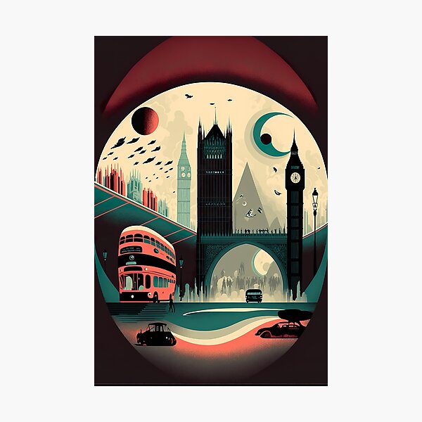 Item preview, London City Abstract Art: Exploring Urban Vibes designed and sold by iQuorra.