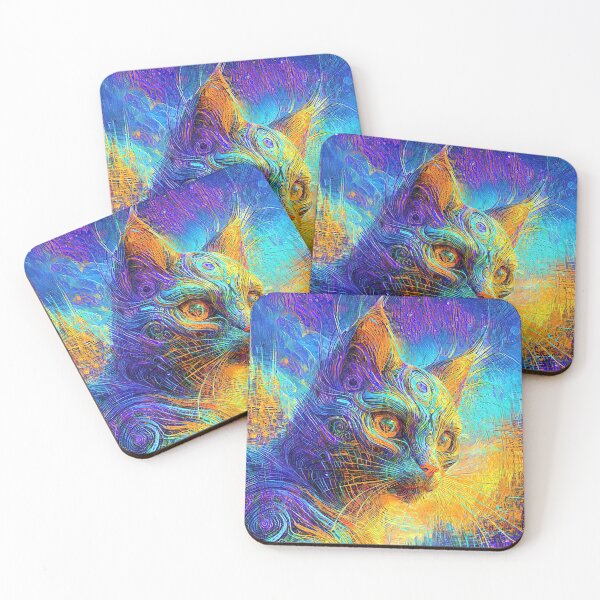 Item preview, Abstractions of abstract abstraction of cat. DeepDream #3854526593781 designed and sold by blackhalt.