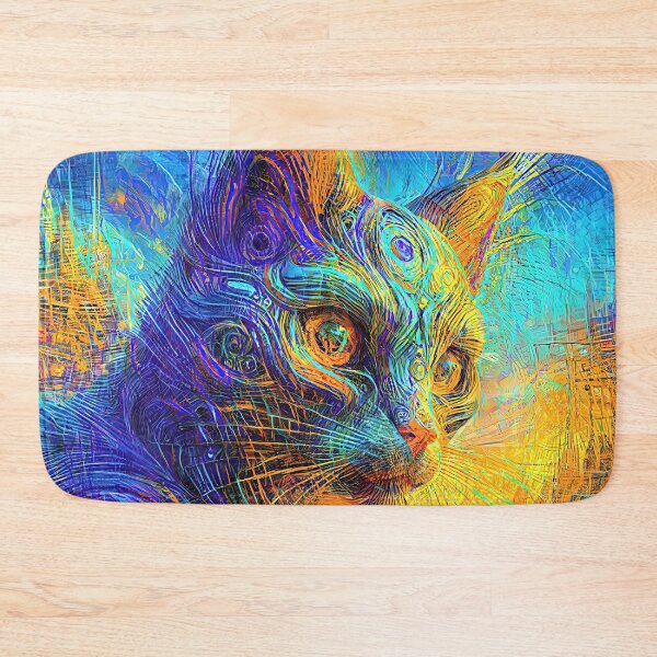 Item preview, Abstractions of abstract abstraction of cat. DeepDream #3854526593781 designed and sold by blackhalt.