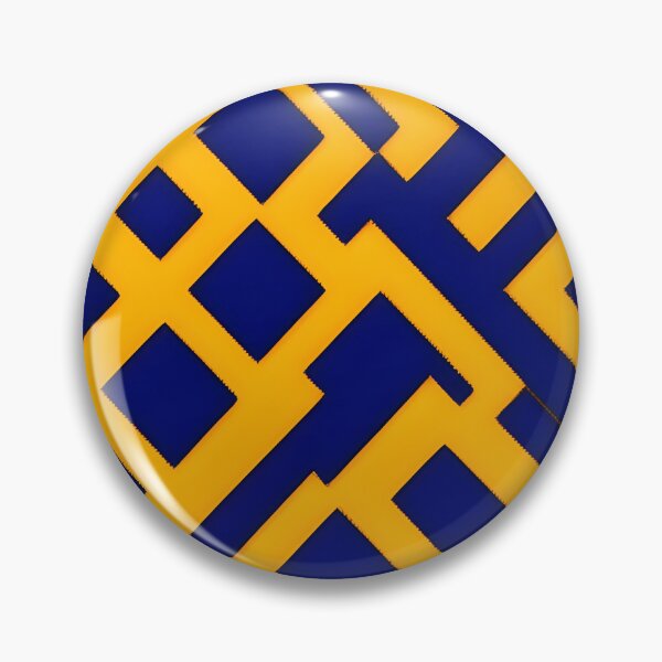 Item preview, Yellow and Navy interesting pattern  designed and sold by RAIDEN-BLACK.