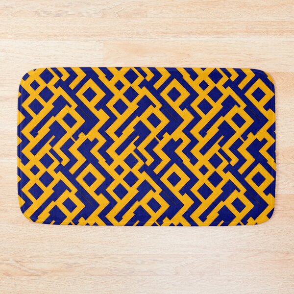 Item preview, Yellow and Navy interesting pattern  designed and sold by RAIDEN-BLACK.