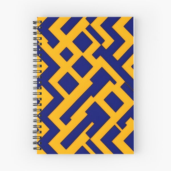 Item preview, Yellow and Navy interesting pattern  designed and sold by RAIDEN-BLACK.