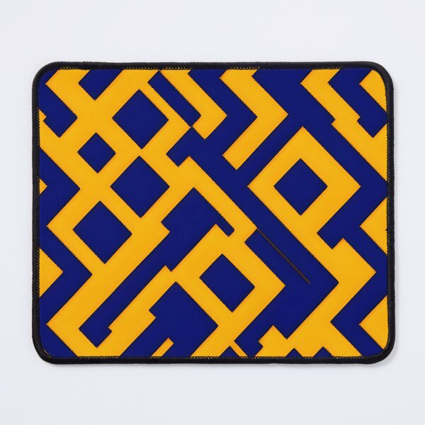 Item preview, Yellow and Navy interesting pattern designed and sold by RAIDEN-BLACK.