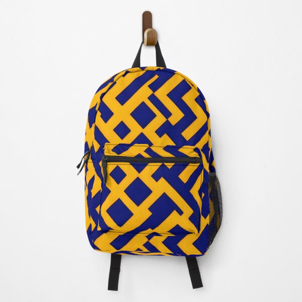 Item preview, Yellow and Navy interesting pattern  designed and sold by RAIDEN-BLACK.