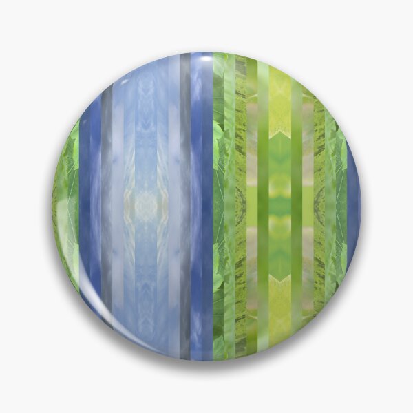 Item preview, Sky Leaf Mirror Photo Stripes - Abstract Gradient - Nature Photography - Blue Green Abstract Cloudy Skies and Botanicals designed and sold by SageFolio.