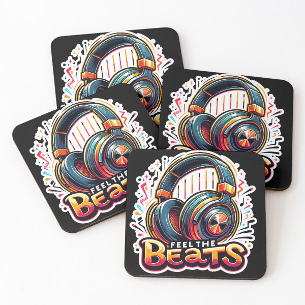 Item preview, Feel The Beats - Headphones Illustration designed and sold by MrERNST.