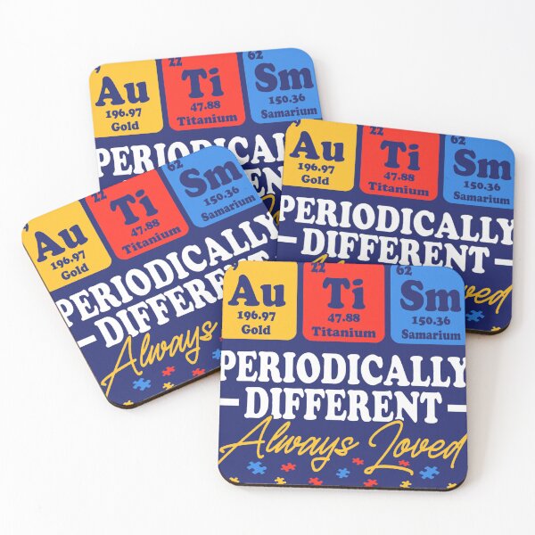 Item preview, Autism Awareness Chemistry ASD Fun Disability Periodic Table designed and sold by caloudiaminart.