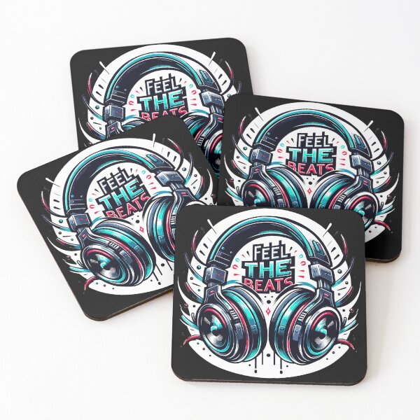 Item preview, Feel The Beats - Headphones Illustration designed and sold by MrERNST.
