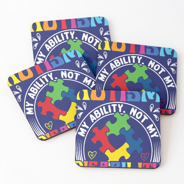 Item preview, Autism Awareness Family My Ability Not My Disability Puzzle designed and sold by caloudiaminart.