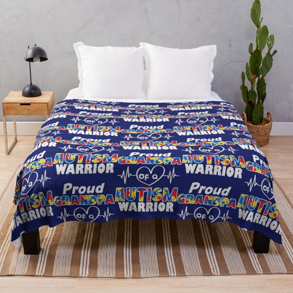 Item preview, Autism Awareness Gifts Proud Grandpa Of A Autism Warrior designed and sold by caloudiaminart.