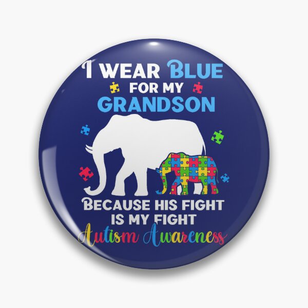 Item preview, Autism Awareness Grandpa Grandma Shirts Autistic Elephant designed and sold by caloudiaminart.
