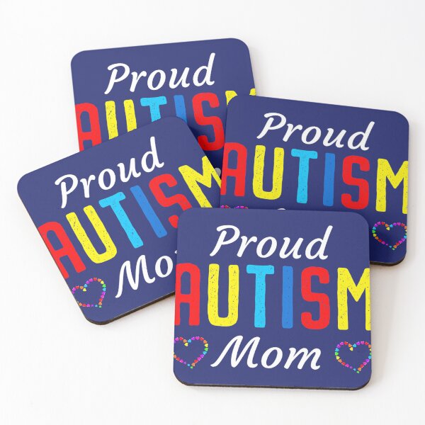 Item preview, Autism Awareness Proud Autistic Mom Cute Puzzle Piece Mother designed and sold by caloudiaminart.