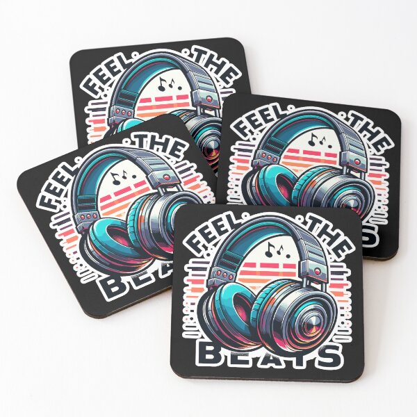 Item preview, Feel The Beats - Headphones Illustration designed and sold by MrERNST.