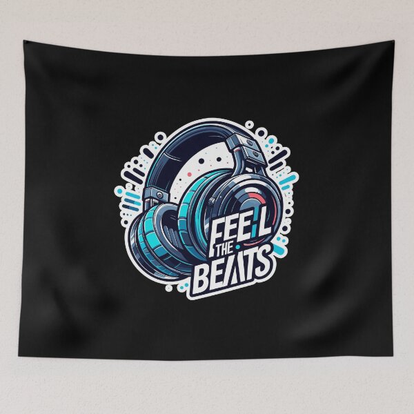 Item preview, Feel The Beats - Headphones Illustration designed and sold by MrERNST.