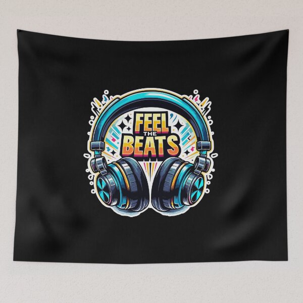 Item preview, Feel The Beats - Headphones Illustration designed and sold by MrERNST.