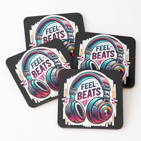 Item preview, Feel The Beats - Headphones Illustration designed and sold by MrERNST.