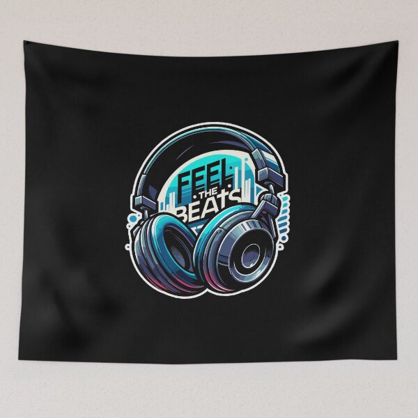 Item preview, Feel The Beats - Headphones Illustration designed and sold by MrERNST.