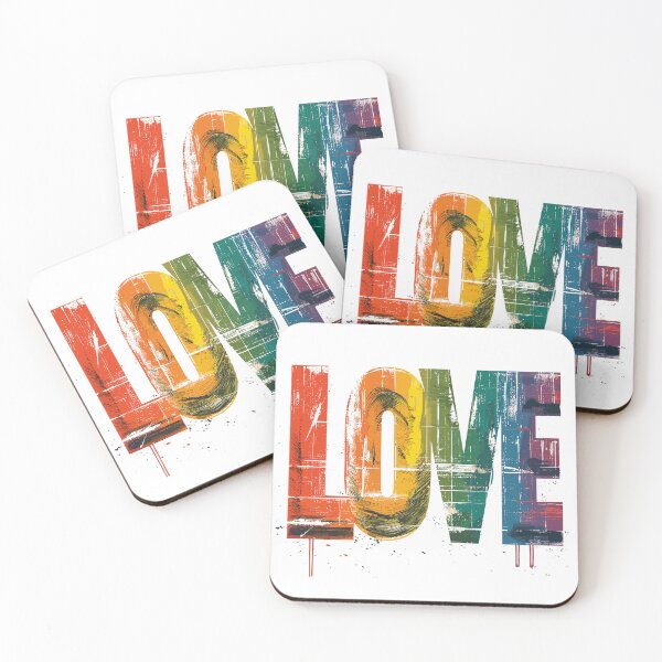 Item preview, Abstract "Love" distressed text design designed and sold by Aux Arc.