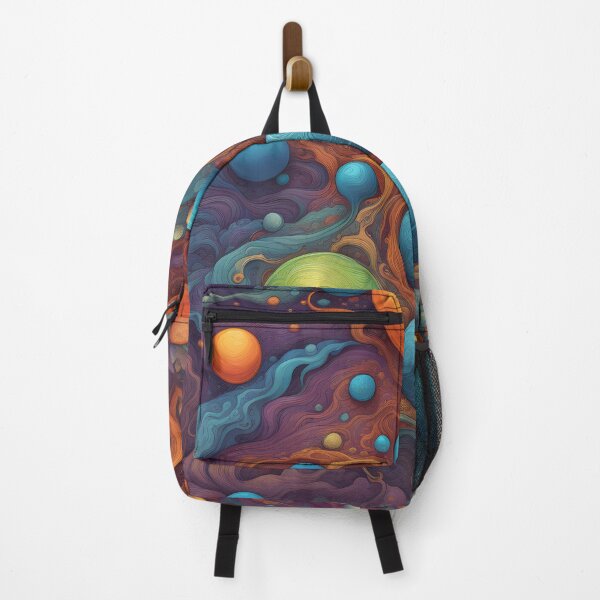 Artikelvorschau, Psychedelic Neon Cosmic Planet Pattern entworfen und verkauft von TheArtOfPat.
