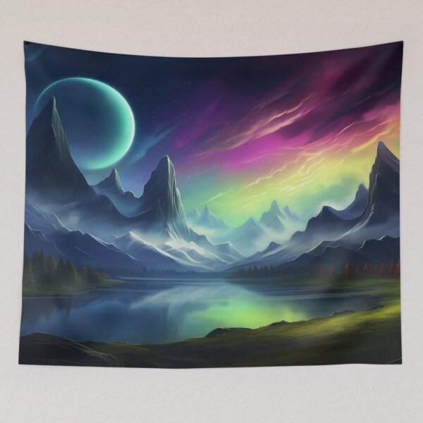 Item preview, Fantasy Landscape - Dreamscape Aurora designed and sold by Fantasy Masterpiece.