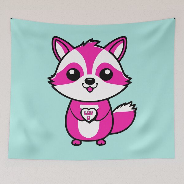 Item preview, Raccoon holding heart designed and sold by DT creations.