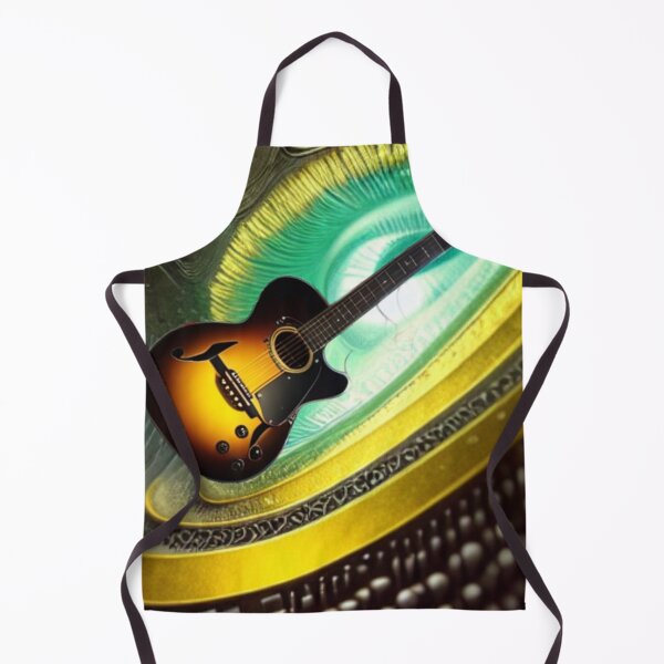 Item preview, Guitar and sound waves - perfect musical vibes designed and sold by Sparkdesigner2.