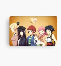 Katawa Shoujo Characters Quality Art Print Canvas Print