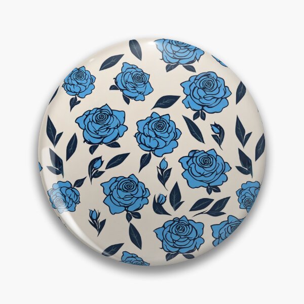 Artikelvorschau, Zufälliges blaues Rosenmuster, abstrakte Ästhetik, Boho-Stil entworfen und verkauft von boyangyang.