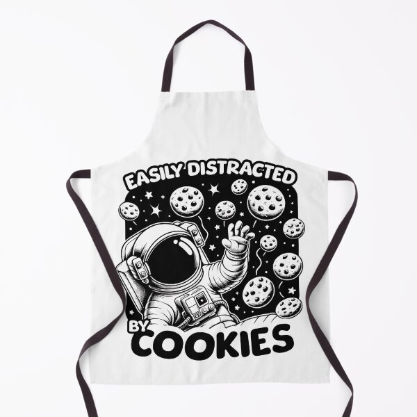 Item preview, Easily Distracted By Cookies - Astronaut designed and sold by QuirkPrint.