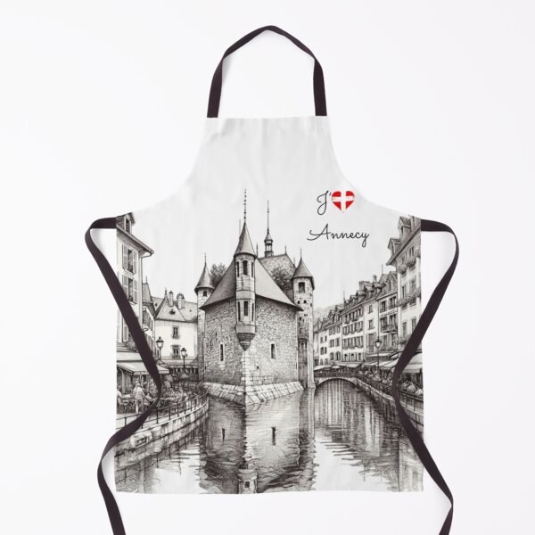 Item preview, Annecy Illustration: Unique Painting Capturing the Essence of the City designed and sold by LIAMRIVIERART.