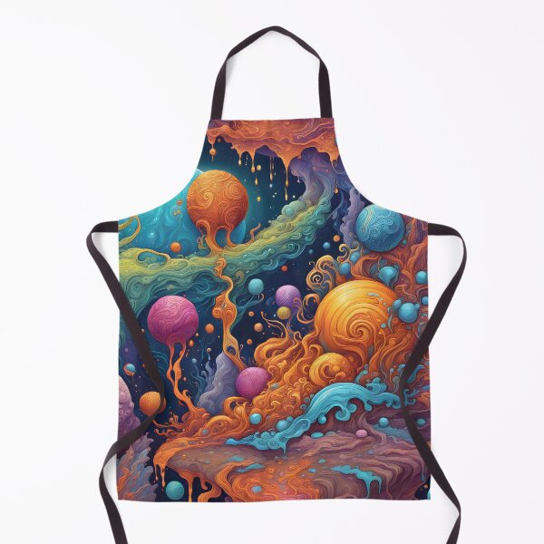 Artikelvorschau, Psychedelic Neon Cosmic Planet Pattern entworfen und verkauft von TheArtOfPat.