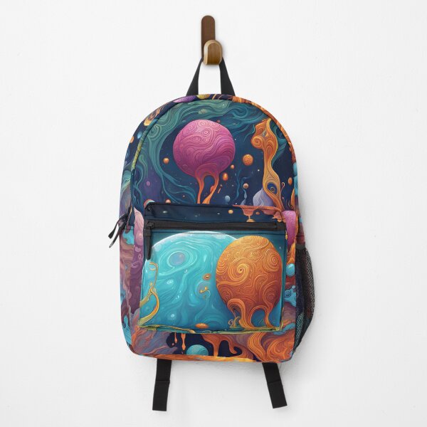 Artikelvorschau, Psychedelic Neon Cosmic Planet Pattern entworfen und verkauft von TheArtOfPat.