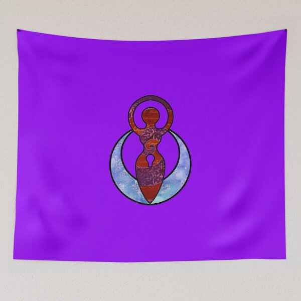 Item preview, Patchwork Spiral Star Goddess of the Witches designed and sold by Queer AF Warlock.
