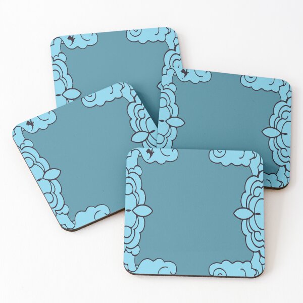Item preview, Cuarta ala Nubes Teal ilustradas designed and sold by TheFantazyForge.
