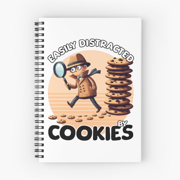 Item preview, Easily Distracted By Cookies -Detective designed and sold by QuirkPrint.