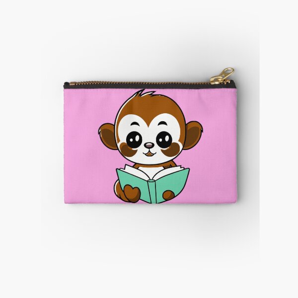 Item preview, Cute kawaii Monkey Reading designed and sold by DT creations.