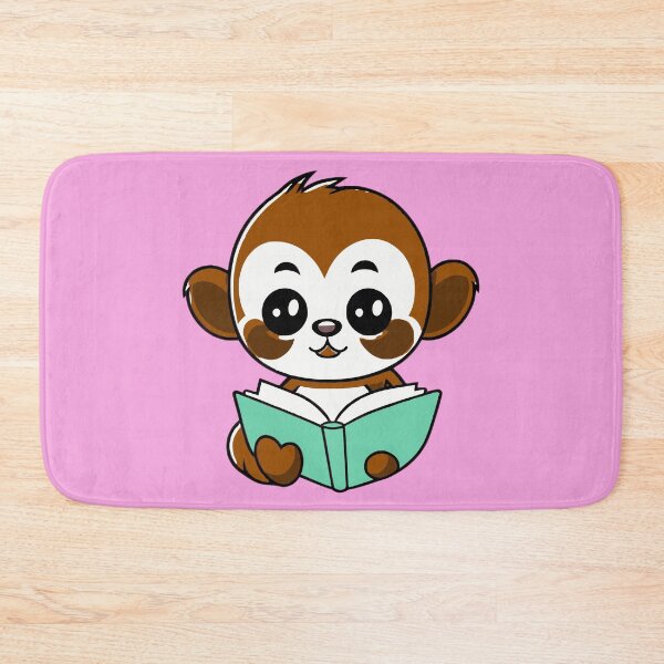 Item preview, Cute kawaii Monkey Reading designed and sold by DT creations.