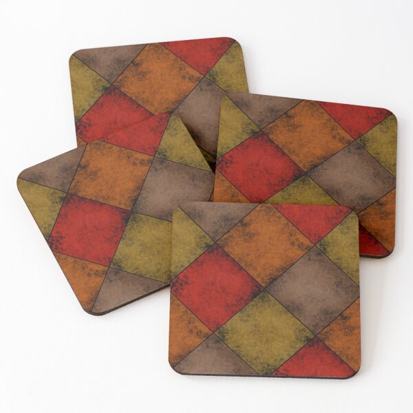 Item preview, Shabby vintage suede texture multicolored patchwork designed and sold by fuzzyfox.