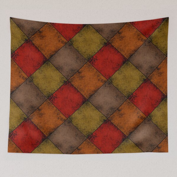 Item preview, Shabby vintage suede texture multicolored patchwork designed and sold by fuzzyfox.
