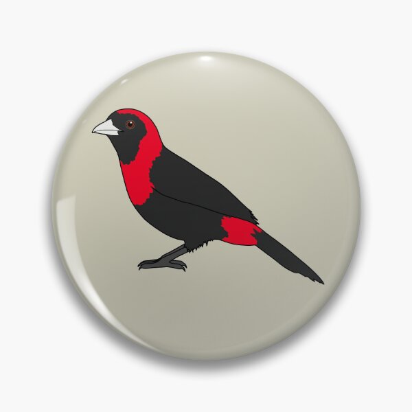 Item preview, Crimson Collared Tanager designed and sold by taylorrowan.