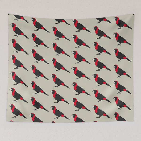 Item preview, Crimson Collared Tanager designed and sold by taylorrowan.