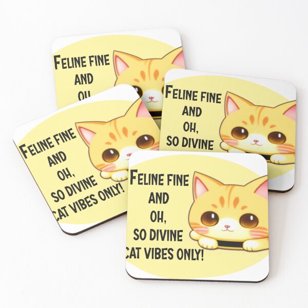 Item preview, Feline Fine and Oh, So Divine – Cat Vibes Only! designed and sold by creativelittleo.