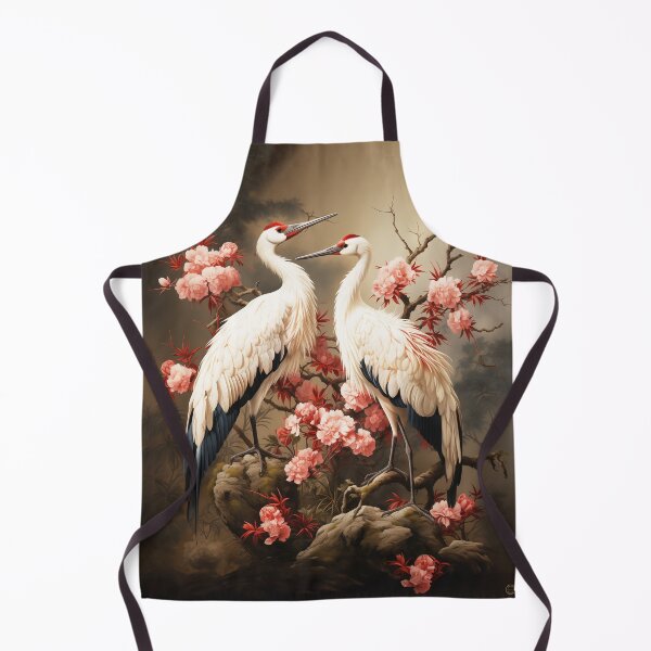 Item preview, Red Crowned Cranes Art designed and sold by Shanina Conway.
