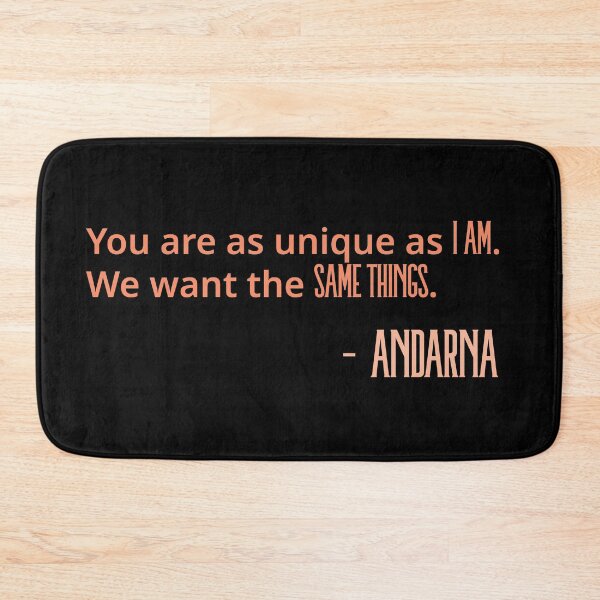Item preview, Andarna Quote "Unique as i am" Orange designed and sold by TheFantazyForge.
