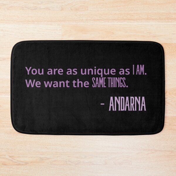 Item preview, Andarna Quote "Unique as i am" Purple designed and sold by TheFantazyForge.