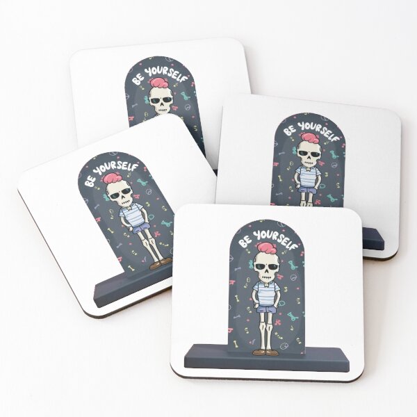 Item preview, preppy skeleton with be yourself designed and sold by GURUMAD.
